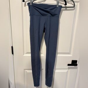 lululemon athletica Navy Blue High-Rise Foldover Leggings